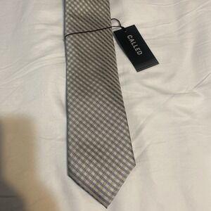 Called, LDS Tie - Blue, Tan, and Cream, Geometric design Missionary Tie Gift